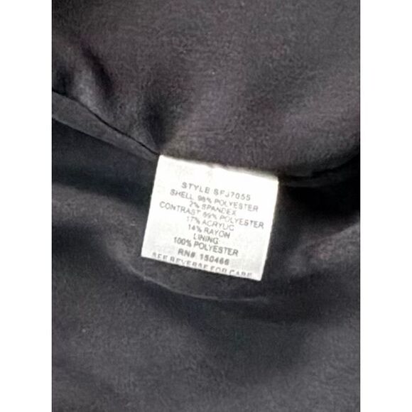 41 Hawthorn Corinth Professor Elbow Patch Black Blazer Jacket Womens Size Large - Picture 9 of 10